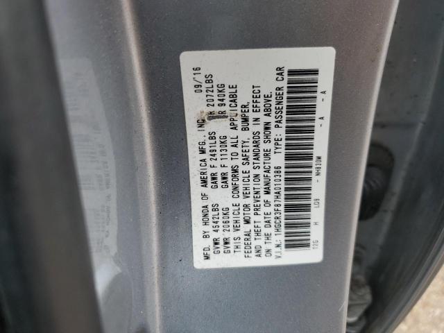 2017 HONDA ACCORD EXL - 1HGCR3F87HA010386