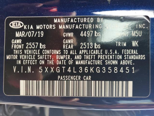 2019 KIA OPTIMA LX - 5XXGT4L36KG358451