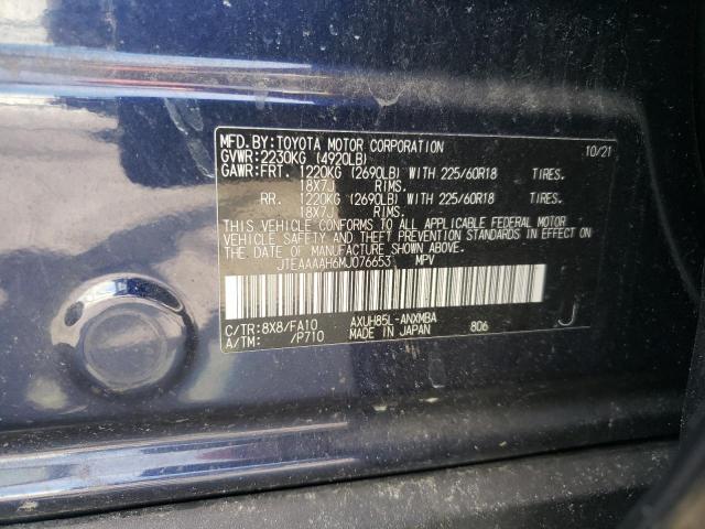 2021 TOYOTA VENZA LE JTEAAAAH6MJ076653