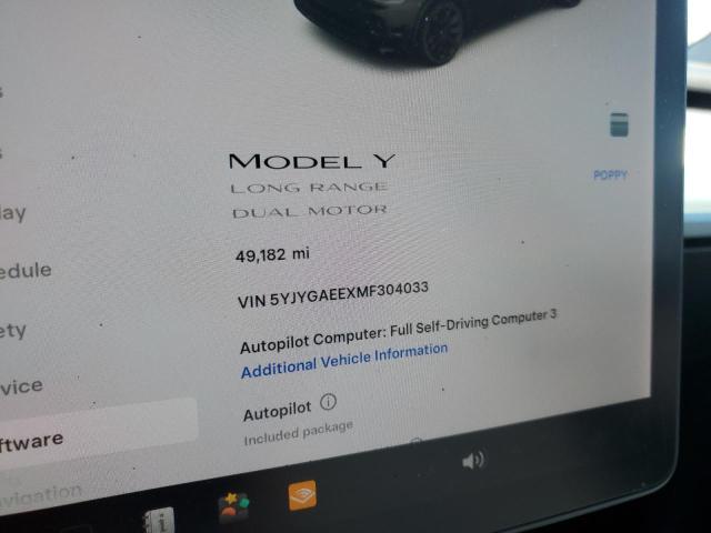 2021 TESLA MODEL Y - 5YJYGAEEXMF304033