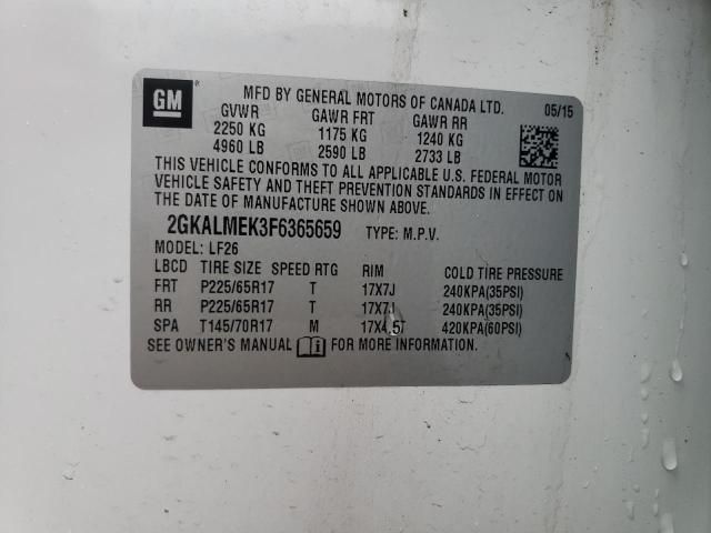 2015 GMC TERRAIN SL - 2GKALMEK3F6365659