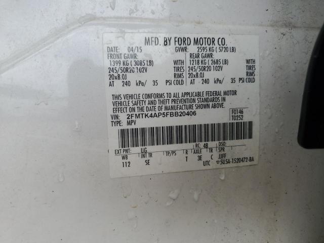 2015 FORD EDGE SPORT - 2FMTK4AP5FBB20406