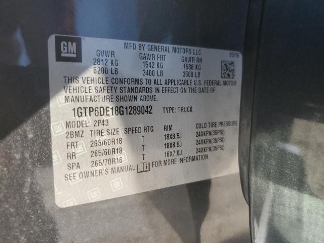 2016 GMC CANYON SLT 1GTP6DE18G1289042
