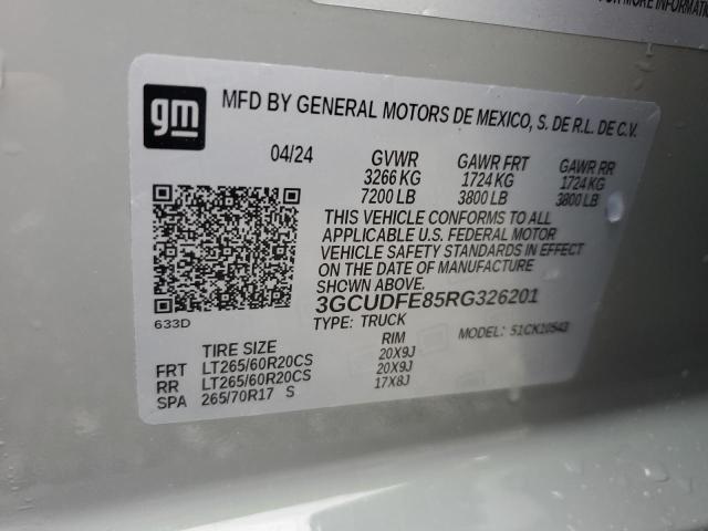2024 CHEVROLET SILVERADO - 3GCUDFE85RG326201