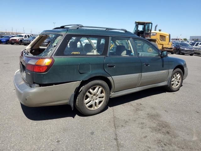 SUBARU LEGACY OUT 2000 green  gas 4S3BH6755Y7606158 photo #4