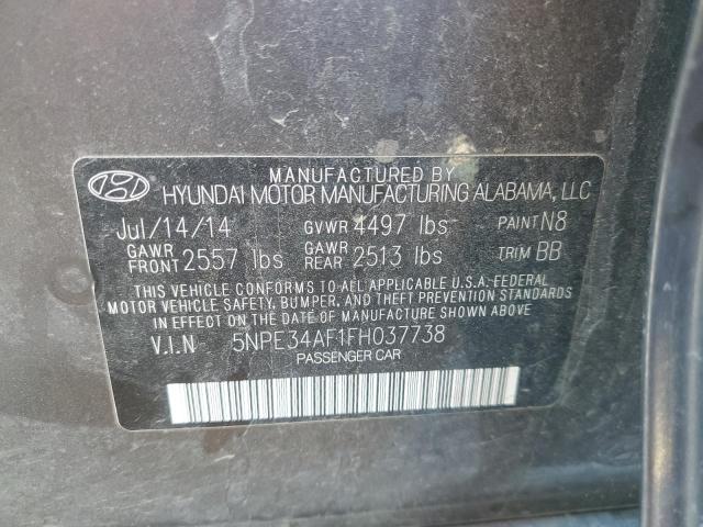 2015 HYUNDAI SONATA SPO 5NPE34AF1FH037738