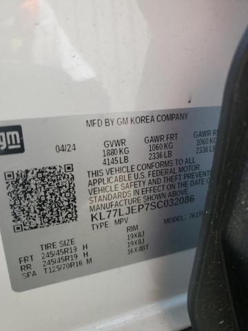2025 CHEVROLET TRAX 2RS - KL77LJEP7SC032086