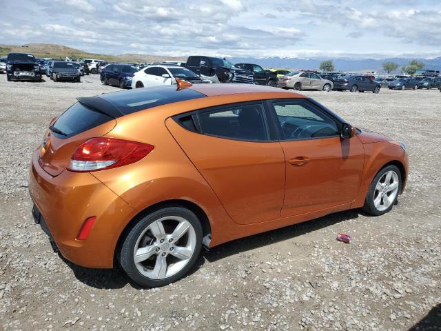HYUNDAI VELOSTER 2015 orange coupe 3d gas KMHTC6AD4FU228671 photo #4