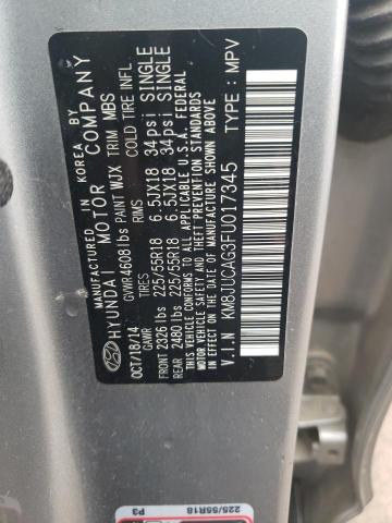 2015 HYUNDAI TUSCON KM8JUCAG3FU017345