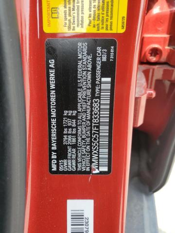 2015 MINI COOPER WMWXS5C57FT833683