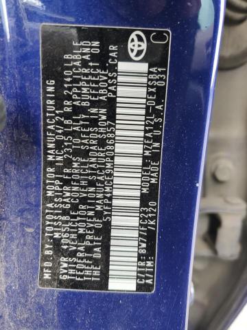 2021 TOYOTA COROLLA SE - 5YFP4MCE9MP086857