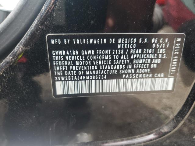 2017 VOLKSWAGEN JETTA S - 3VW2B7AJ4HM385734