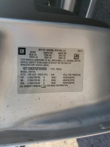 2012 GMC SIERRA K25 - 1GT120C87CF229325