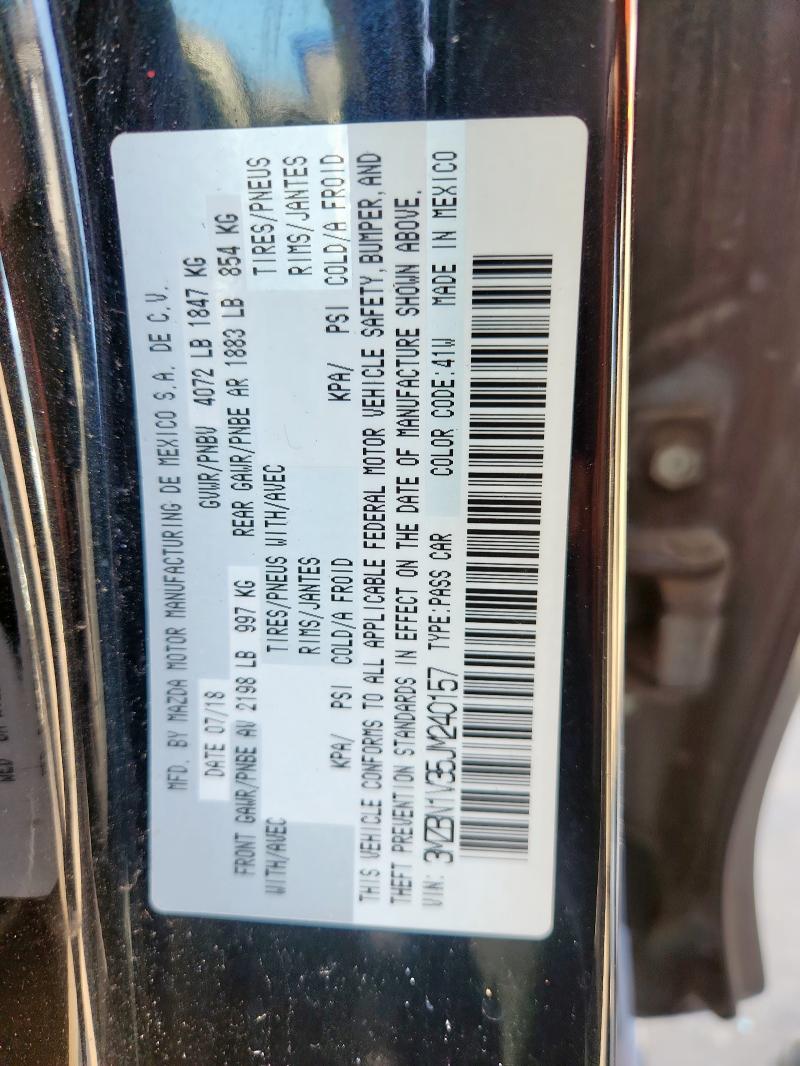 2018 MAZDA 3 TOURING - 3MZBN1V35JM240157