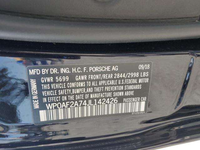 2018 PORSCHE PANAMERA T WP0AF2A74JL142426