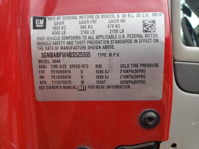 2011 CHEVROLET HHR LT - 3GNBABFW4BS525305