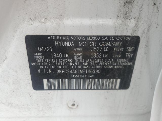 2021 HYUNDAI ACCENT SE #3287630009