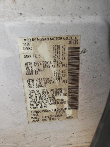 2019 NISSAN FRONTIER S - 1N6DD0FV6KN742088