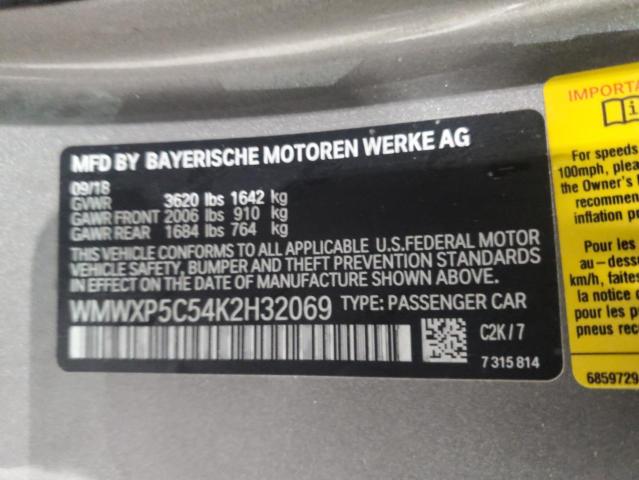 2019 MINI COOPER WMWXP5C54K2H32069
