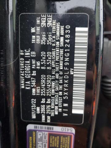 2022 KIA SORENTO SX 5XYRKDLF9NG124830