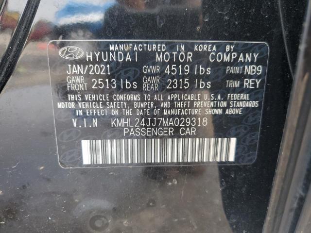 kmhl24jj7ma029318 - 2021 Hyundai sonata hybrid - #57320235