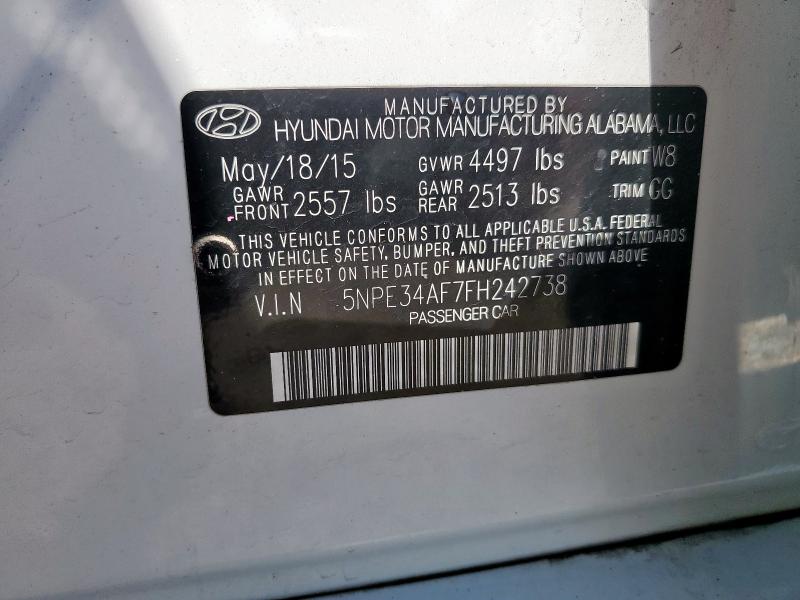 2015 HYUNDAI SONATA SPO - 5NPE34AF7FH242738