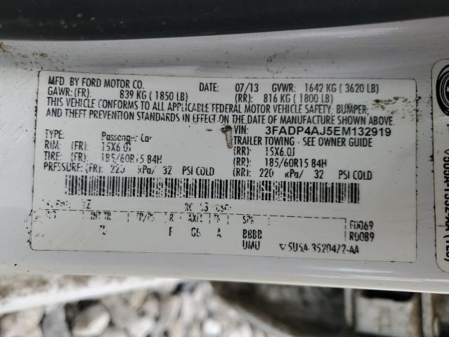 2014 FORD FIESTA S - 3FADP4AJ5EM132919