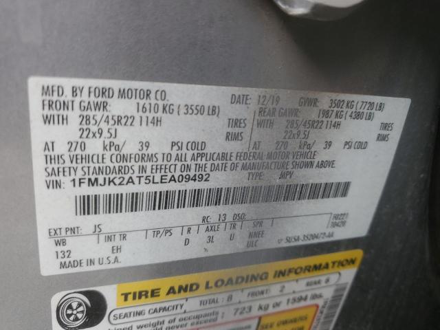 2020 FORD EXPEDITION - 1FMJK2AT5LEA09492