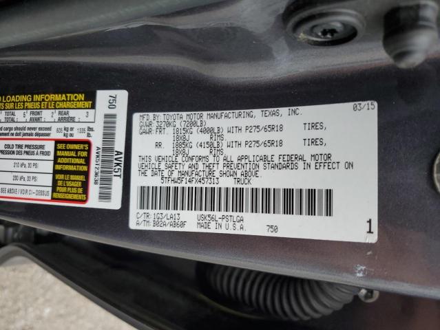 2015 TOYOTA TUNDRA CRE - 5TFHW5F14FX457313