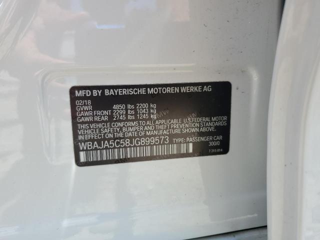 2018 BMW 530 I WBAJA5C58JG899573