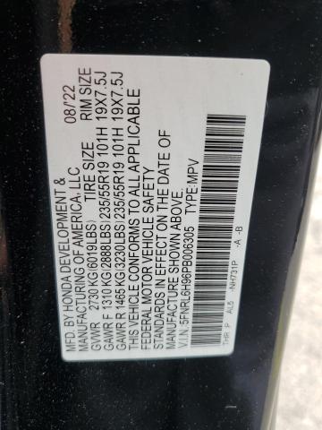 2023 HONDA ODYSSEY EL 5FNRL6H96PB006305