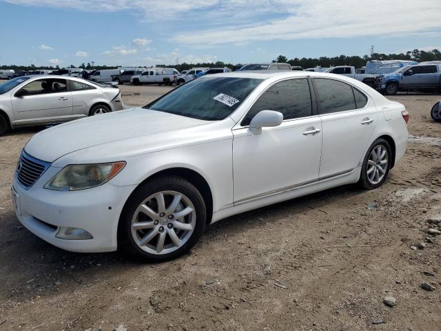 LEXUS LS 460 2007 white  gas JTHBL46F675022583 photo #1