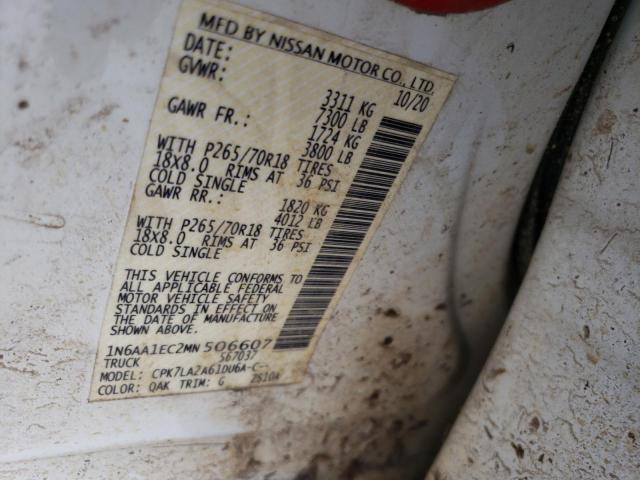 2021 NISSAN TITAN S - 1N6AA1EC2MN506607