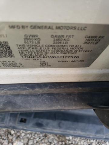 2018 CHEVROLET TRAVERSE L 1GNEVHKW0JJ177576