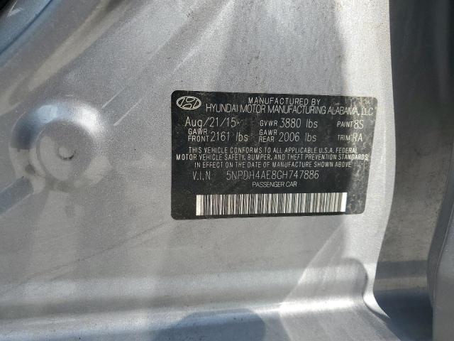 2016 HYUNDAI ELANTRA SE 5NPDH4AE8GH747886