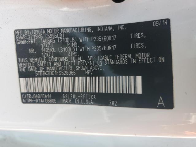 2015 TOYOTA SIENNA - 5TDZK3DC1FS528966