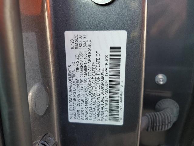 2023 HONDA RIDGELINE 5FPYK3F74PB060014