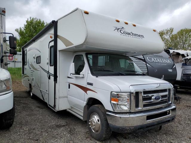 FORD COACHMAN 2014 white cutaway gas 1FDXE4FSXDDA63973 photo #1