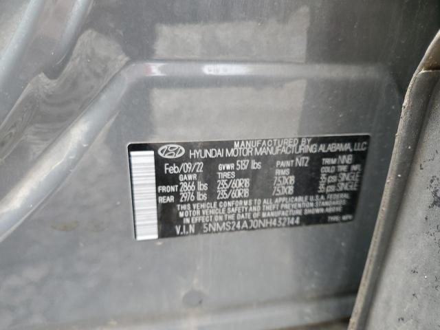 2022 HYUNDAI SANTA FE S - 5NMS24AJ0NH432144