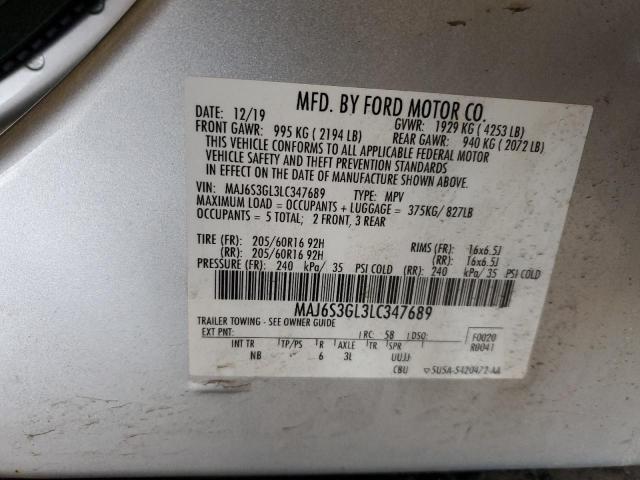 2020 FORD ECOSPORT S - MAJ6S3GL3LC347689
