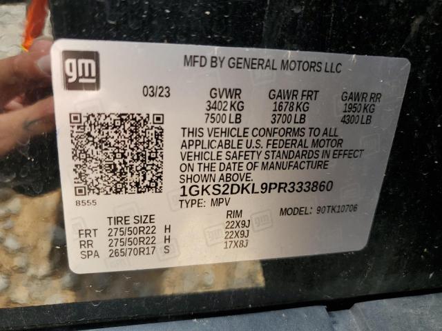 2023 GMC YUKON DENA 1GKS2DKL9PR333860