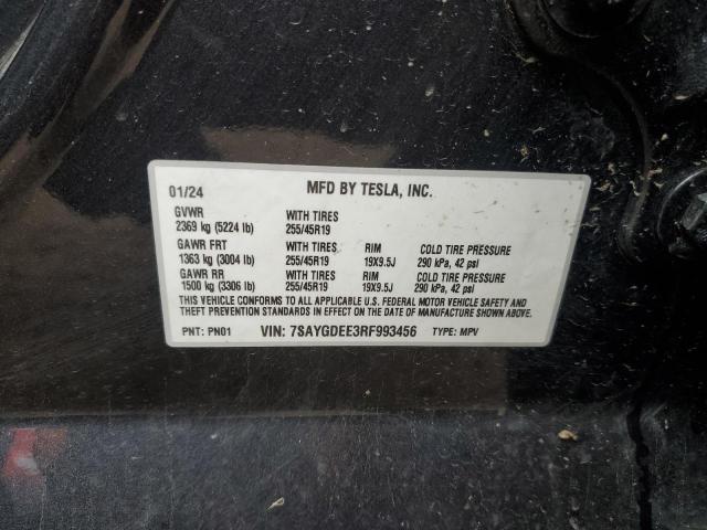2024 TESLA MODEL Y - 7SAYGDEE3RF993456