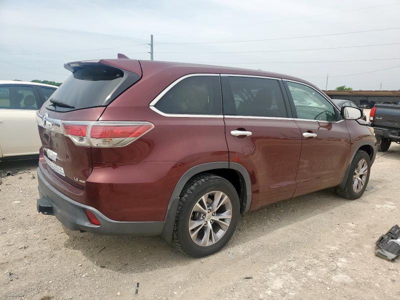 Vin: 5tdbkrfh5fs150244, lot: 56795895, toyota highlander le 20153