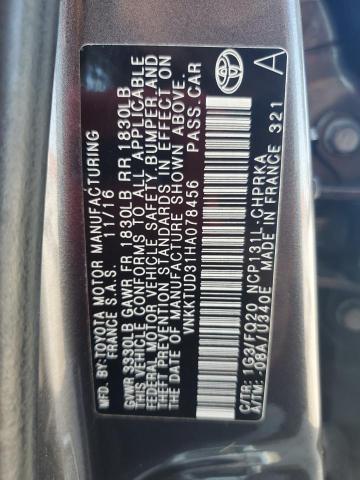 2017 TOYOTA YARIS L - VNKKTUD31HA078456