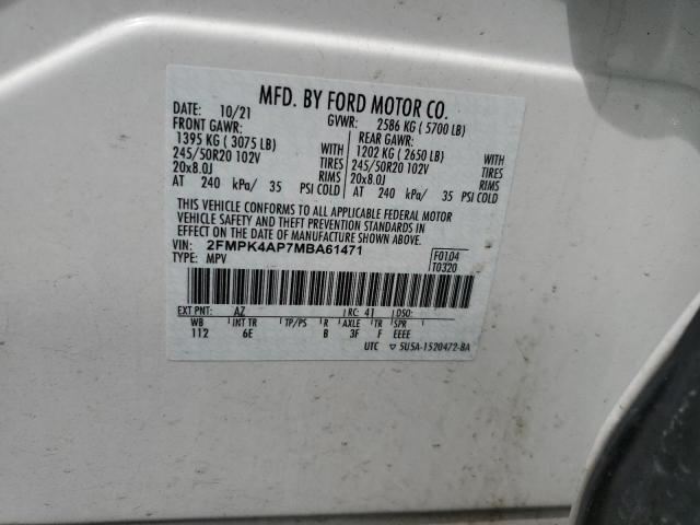 2021 FORD EDGE ST - 2FMPK4AP7MBA61471