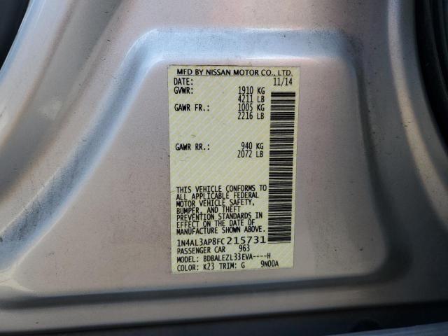 2015 NISSAN ALTIMA 2.5 - 1N4AL3AP8FC215731