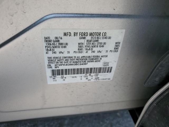 2016 FORD EDGE SE - 2FMPK4G98GBC24397