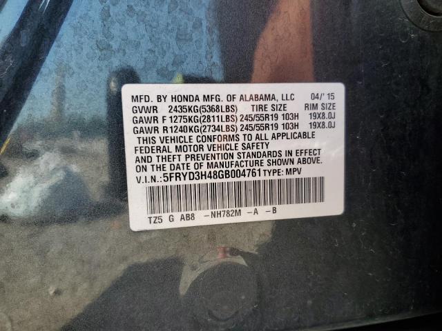 2016 ACURA MDX TECHNO 5FRYD3H48GB004761