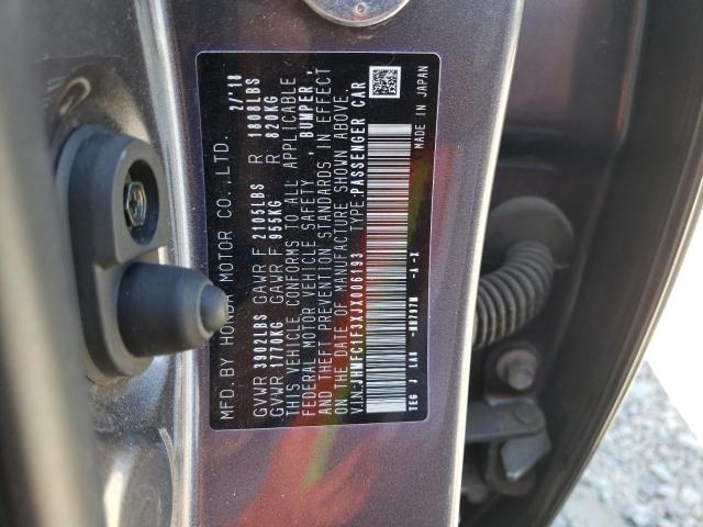 2018 HONDA CIVIC EX - JHMFC1F3XJX006193