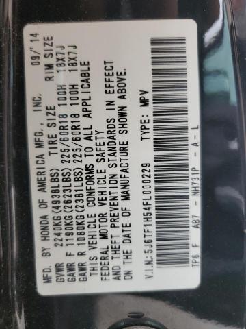 2015 HONDA CROSSTOUR - 5J6TF1H54FL000229